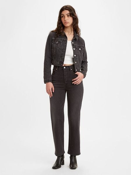 Levi's Dżinsy - Regular fit - w kolorze czarnym rozmiar: W28/L29. Czarne jeansy Levi's®, l, bez wzorów, z podwyższonym stanem. Za 189.95 zł.