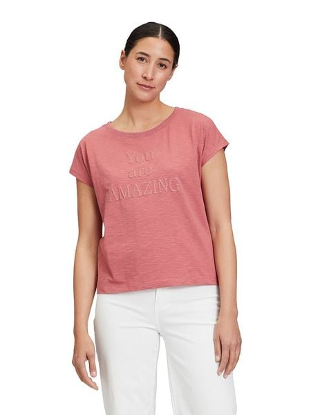 CARTOON Koszulka w kolorze jasnoróżowym rozmiar: 38. Różowe bluzki Cartoon, bez wzorów, z bawełny, bez kołnierzyka, bez ramiączek. Za 48.16 zł.