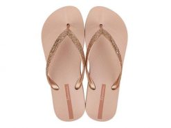 Klapki damskie Ipanema Anatomica Lolita. Czerwone klapki Ipanema, bez wzorów, z gumy, bez obcasa. Za 83.99 zł.