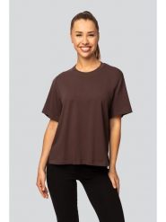 Spaio Koszulka "Urban" w kolorze brązowym rozmiar: L. Brązowe bluzki Spaio, l, bez wzorów, z bawełny, bez kołnierzyka, bez ramiączek. Za 82.99 zł.