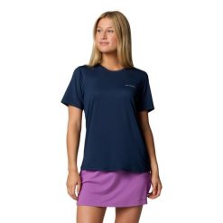 Columbia Koszulka Wild Springs 2119271464. Niebieskie koszulki sportowe Columbia, bez wzorów, bez ramiączek. Za 134.99 zł.