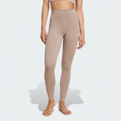 Legginsy All Me 7/8. Brązowe legginsy Adidas, xs, bez wzorów, z materiału. Za 279.00 zł.