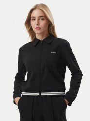 Guess Bluza V6BQ11 W4757 Czarny Regular Fit. Czarne bluzy Guess, s, z aplikacjami, z syntetyku, bez kaptura. Za 434.99 zł.