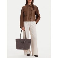 Torebka GINO ROSSI. Szare shopper Gino Rossi, bez wzorów, bez dodatków. Za 459.99 zł.