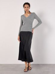 Apricot Sweter w kolorze szarym rozmiar: XL. Szare swetry Apricot, xl, bez wzorów, ze splotem, bez ramiączek. Za 97.05 zł.