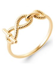 L'Atélier Précieux Pozłacany pierścionek rozmiar: 54. Żółte pierścionki l'Atelier precieux, pozłacane. Za 113.99 zł.