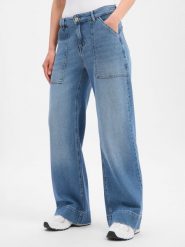Opus Dżinsy - Miva comfy Kobiety Bawełna niebieski, 36-32. Niebieskie jeansy Opus, z aplikacjami. Za 329.95 zł.