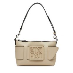 Torebka Armani Exchange. Brązowe torebki klasyczne Armani Exchange, bez wzorów, bez dodatków. Za 359.99 zł.