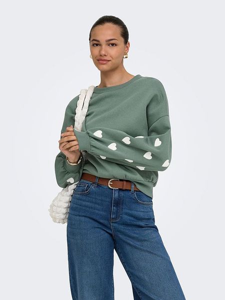 ONLY Bluza w kolorze zielonym rozmiar: XL. Zielone bluzy Only, xl, bez wzorów, bez kaptura. Za 149.95 zł.