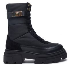 Trapery Tommy Hilfiger. Czarne trapery i śniegowce TOMMY HILFIGER. Za 899.99 zł.