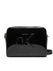 Calvin Klein Jeans Torebka Sculpted Camera Bag Im K60K613054 Czarny. Czarne listonoszki Calvin Klein Jeans, bez wzorów, z jeansu, bez dodatków. Za 189.99 zł.