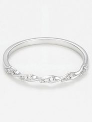 DIAMANTA Złoty pierścionek "Eternelle Torsade" z diamentami rozmiar: 54. Szare pierścionki DIAMANTA, z diamentem, złote. Za 1,283.99 zł.