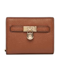 Mały Portfel Damski MICHAEL Michael Kors. Brązowe portfele MICHAEL Michael Kors, bez wzorów. Za 569.99 zł.