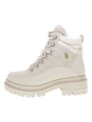 U.S. Polo Assn. Botki w kolorze kremowym rozmiar: 39. Brązowe botki U.S. Polo Assn., bez wzorów, bez obcasa, bez zapięcia. Za 231.68 zł.