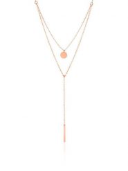 Heliophilia Pozłacany naszyjnik z zawieszką - dł. 65 cm rozmiar: onesize. Czerwone naszyjniki Heliophilia, pozłacane. Za 100.99 zł.