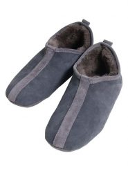Kaiser Naturfellprodukte H&L Kapcie wełniane "Harlekin" w kolorze antracytowym rozmiar: 37. Czarne obuwie domowe Kaiser Naturfellprodukte H&L, bez wzorów, z wełny, bez zapięcia. Za 104.14 zł.