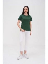 Basics & More Koszulka w kolorze zielonym rozmiar: XXL. Zielone bluzki Basics & More, xxl, bez wzorów, z bawełny, bez kołnierzyka, bez ramiączek. Za 79.03 zł.