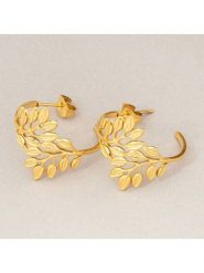 MENTHE À L'O Pozłacane kolczyki-półkreole rozmiar: onesize. Żółte kolczyki MENTHE À L'O, pozłacane. Za 122.38 zł.