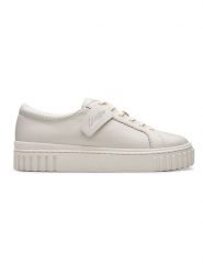 Clarks Skórzane sneakersy "Mayhill Walk" w kolorze kremowym rozmiar: 41. Brązowe trampki Clarks, bez wzorów, bez zapięcia. Za 333.81 zł.