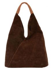 Mila Blu Skórzana torebka "Mirtillo" w kolorze brązowym - 34 x 39 x 8 cm rozmiar: onesize. Brązowe torby na ramię Mila Blu, bez wzorów, z materiału, na ramię, bez dodatków. Za 223.99 zł.