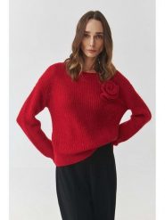 TATUUM Sweter w kolorze czerwonym rozmiar: XL. Czerwone swetry Tatuum, xl, bez wzorów, z wełny, bez ramiączek. Za 204.48 zł.