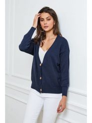 Joséfine Kardigan "Gino" w kolorze granatowym rozmiar: S. Niebieskie kardigany Joséfine, s, bez wzorów, z kaszmiru. Za 197.45 zł.