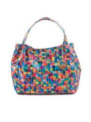 Mia Tomazzi Skórzana torebka "Vittuone" ze wzorem - 30 x 32 x 18 cm rozmiar: onesize. Torby na ramię Mia Tomazzi, bez wzorów, z materiału, na ramię, bez dodatków. Za 314.95 zł.
