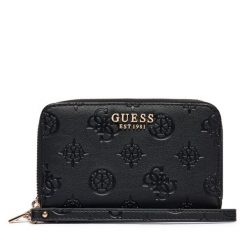 Duży Portfel Damski Guess. Czarne portfele Guess, z aplikacjami. Za 269.99 zł.