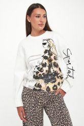 Bluza damska z nadrukiem SPORTALM. Bluzy Sportalm, bez wzorów, bez kaptura. Za 1,279.00 zł.