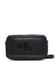 Calvin Klein Torebka Bold Ck Camera Bag LV04F3220G Czarny. Czarne torebki klasyczne Calvin Klein, bez wzorów, ze skóry, bez dodatków. Za 349.99 zł.