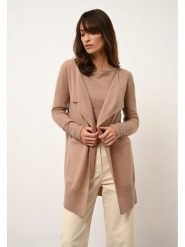 Just Cashmere Kaszmirowy kardigan "Brooke" w kolorze jasnobrązowym rozmiar: L. Brązowe kardigany Just Cashmere, l, bez wzorów, z kaszmiru. Za 500.99 zł.