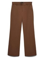 Vero Moda Spodnie w kolorze jasnobrązowym rozmiar: M/L30. Brązowe spodnie materiałowe Vero Moda, na co dzień, l, bez wzorów, z materiału, z podwyższonym stanem. Za 139.95 zł.