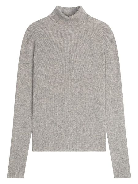 Perfect Cashmere Kaszmirowy golf "Elly" w kolorze szarym rozmiar: XXL. Szare golfy Perfect Cashmere, xxl, bez wzorów, z kaszmiru, bez ramiączek. Za 500.38 zł.