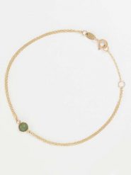 L instant d Or Złota bransoletka "Yves" z ametystem rozmiar: onesize. Żółte bransoletki L instant d Or, z ametystem, złote. Za 817.99 zł.