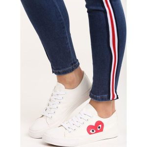 Białe Trampki Dream and Laugh. Białe trampki Born2be, bez wzorów, bez zapięcia. Za 39.99 zł.