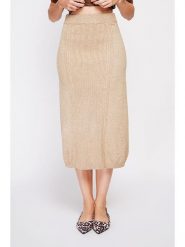 William de Faye Spódnica w kolorze beżowym rozmiar: 36. Brązowe spódnice William de Faye, na co dzień, bez wzorów, ze splotem, klasyczne, midi, proste. Za 113.99 zł.