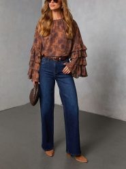 LA Angels Bluzka w kolorze jasnobrązowym rozmiar: M. Brązowe bluzki LA Angels, m, bez wzorów, bez kołnierzyka, bez ramiączek. Za 165.99 zł.