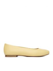 Lasocki Baleriny CEO-RST-ARABELLA-06 Żółty. Żółte baleriny Lasocki, bez wzorów, ze skóry, bez obcasa. Za 149.99 zł.