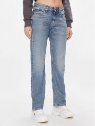 Calvin Klein Jeans Jeansy Low Rise Straight J20J222437 Granatowy Straight Fit. Niebieskie jeansy Calvin Klein Jeans, bez wzorów. Za 339.99 zł.