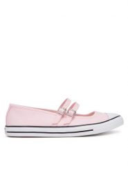 Converse Baleriny Chuck Taylor All Star Dainty Mary Jane A11856C Różowy. Czerwone baleriny Converse, bez wzorów, z materiału, bez obcasa. Za 229.99 zł.