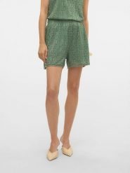 Vero Moda Szorty w kolorze zielonym rozmiar: L. Zielone szorty Vero Moda, bez wzorów. Za 88.02 zł.