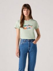 Levi's Koszulka w kolorze zielonym rozmiar: XS. Zielone bluzki Levi's®, s, bez wzorów, z bawełny, bez kołnierzyka, bez ramiączek. Za 48.95 zł.