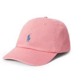 Czapka z daszkiem Polo Ralph Lauren. Czerwone czapki Polo Ralph Lauren, bez wzorów. Za 259.99 zł.