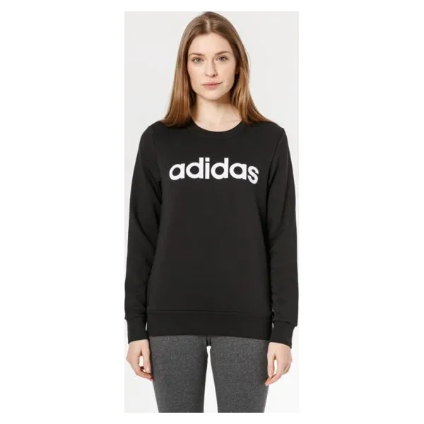Adidas Bluza W E Lin Se Eat , czarny, rozmiar M. Czarne bluzy Adidas, m, bez wzorów, z bawełny, bez kaptura. Za 169.99 zł.