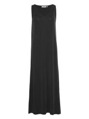 MOSS COPENHAGEN Sukienka "Lynette" w kolorze czarnym rozmiar: S/M. Czarne sukienki Moss Copenhagen, m, bez wzorów, bez kołnierzyka, bez ramiączek, maxi. Za 127.35 zł.