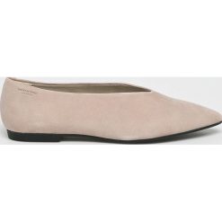 Vagabond - Baleriny Katlin. Czerwone baleriny Vagabond, bez wzorów, z materiału, bez obcasa. W wyprzedaży za 269.90 zł.