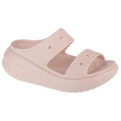 Klapki damskie Crocs 2076706UR. Czerwone klapki Crocs, bez wzorów, z gumy, bez obcasa. Za 335.00 zł.