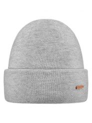 Barts Czapka "Blitzee" w kolorze szarym rozmiar: onesize. Szare czapki Barts, z aplikacjami, z wełny. Za 87.40 zł.