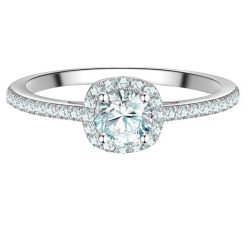 Trilani Pierscionek z Srebra Sterling w srebrze z Cyrkonia Pierścionki 1 ct Damski. Białe pierścionki Trilani, z cyrkonią, srebrne. Za 189.99 zł.