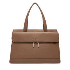 Torebka Nine West. Brązowe shopper Nine West, bez wzorów, bez dodatków. Za 369.99 zł.